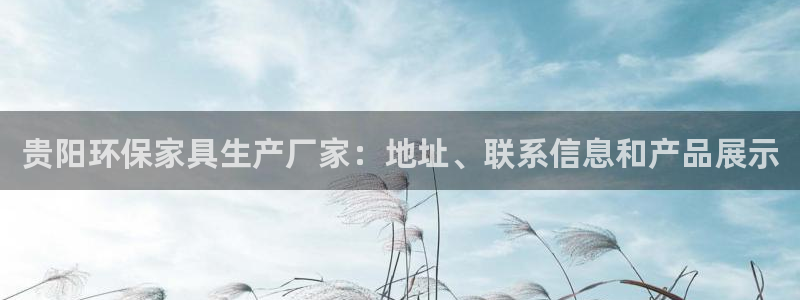 杏耀怎么注册：贵阳环保家具生产厂家：地址、联系信息和产品展示