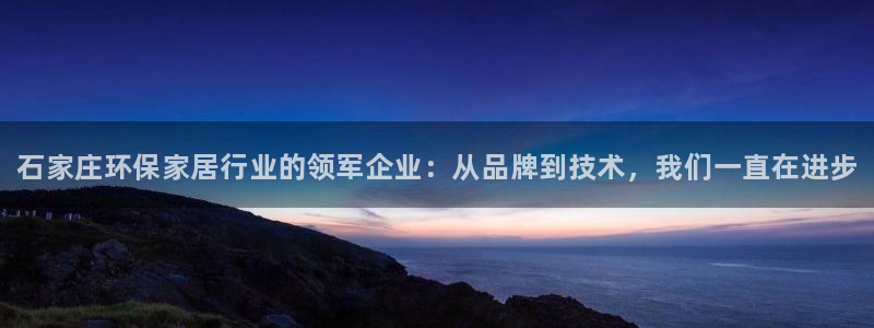 杏耀平台专用通道：石家庄环保家居行业的领军企业：从品牌到技术