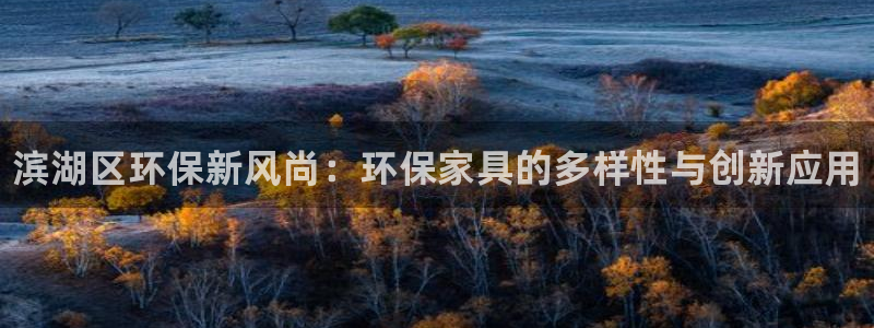 杏耀平台已注册入口：滨湖区环保新风尚：环保家具的多样性与创新